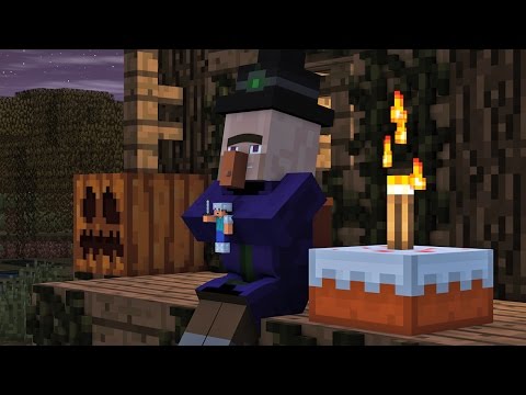 Villager & Witch Life 2 - Alien Being Minecraft Animation
