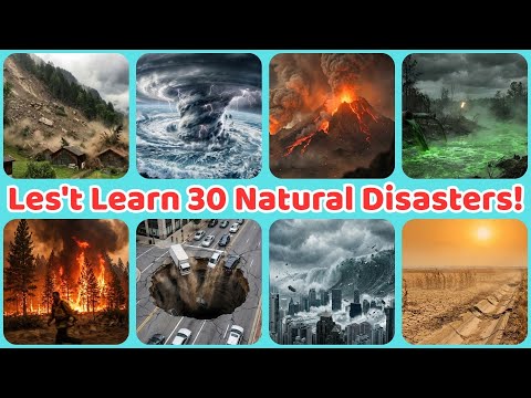 🌍 30 Natural Disasters for Kids | Learn Earthquakes, Floods, Volcanoes & Safety Fun with Gon Gon Edu