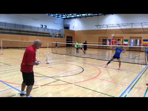 Badmintontraining mit Csaba Hamza