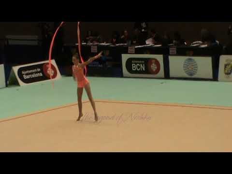 Elena BOLOTINA (BLR) ribbon - 2015 Trofeu ciutat de Barcelona