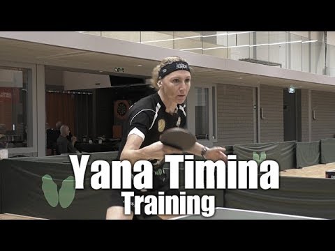 Yana Timina オランダランク女子3位ティミナ選手の練習風景！Table Tennisペン粒高Nomuken