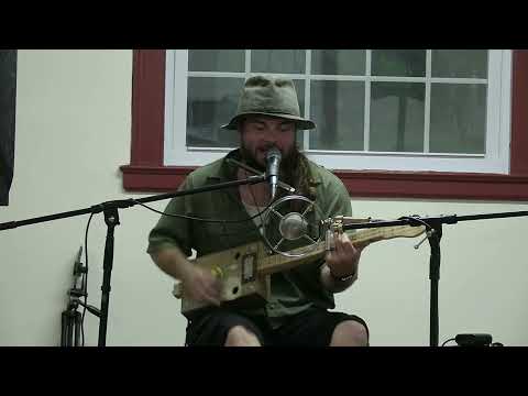 JACOB GREEN cigar box guitar  "Bow Legged Boogie" South Strafford Vermont July 16, 2024