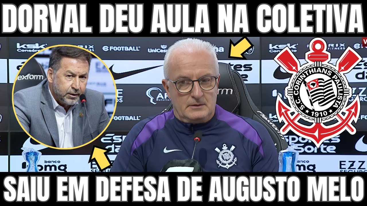 ESPN: DORIVAL JR DEU AULA NA COLETIVA DE ESTREIA NO CORINTHIANS/NOTICIAS DO CORINTHIANS HOJE