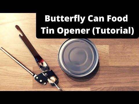 How to use Butterfly Tin Food Opener (Tutorial)...!!!