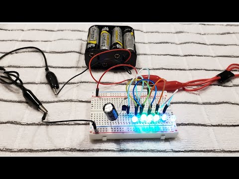 Single Transistor LED Flasher Circuit Using Negative Resistance