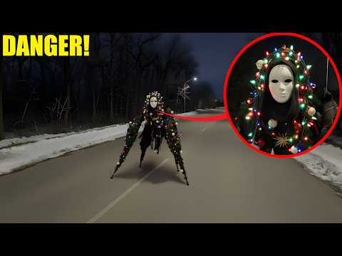 if you see this Christmas Creature blocking the road, turn around and run!! (it’s not safe)