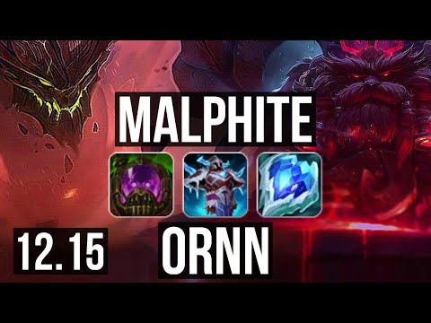 MALPHITE vs ORNN (TOP) | 2.2M mastery, 1600+ games, 6/2/11 | NA Master | 12.15