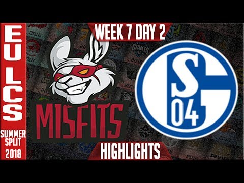 MSF vs S04 Highlights | EU LCS Summer 2018 Week 7 Day 2 | Misfits vs FC Schalke 04