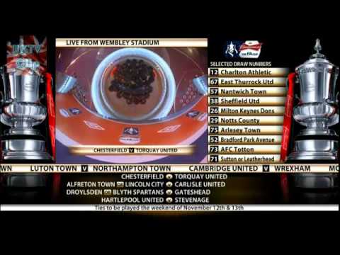 FA Cup 2011-2012: First Round Draw