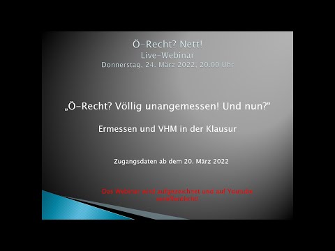 Ermessen und Verhältnismäßigkeit in der ÖR-Klausur
