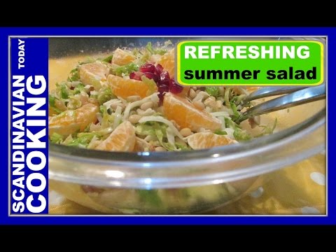 6 Ingredients | 2 Easy Brussels Sprouts Salad & Dressing Recipe | Rosenkål Salat Opskrift