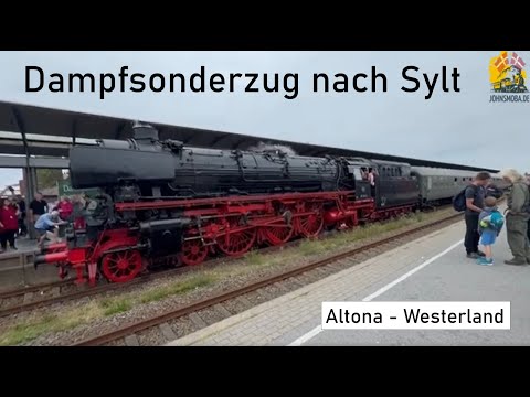 Steam train to Sylt – 012104-6 (BR 01.10, oil-fired) | Summer 2024 day trip
