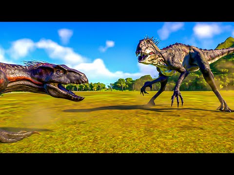 SCORPIOS REX vs CARNIVORE DINOSAURS - JURASSIC WORLD EVOLUTION 2