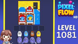 Pixel Flow Level 1081 Solution Walkthrough