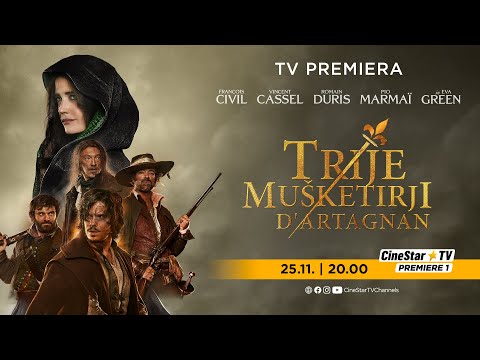 [SLO] TRIJE MUŠKETIRJI: D'ARTAGNAN na CineStar TV Premiere 1