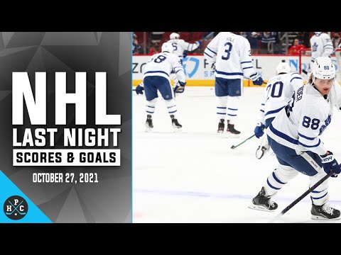 NHL Last Night: All 28 Goals and Scores on October 27, 2021