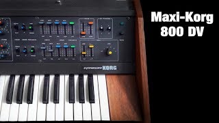 Video thumbnail for MAXI-KORG 800DV Analog Synthesizer (1975) Two Synths in One (no external fx) by RetroSound