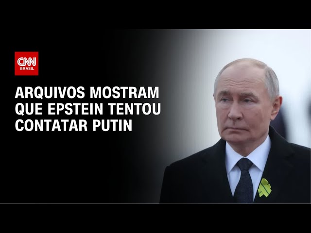 Arquivos revelam que Jeffrey Epstein queria se encontrar com Vladimir Putin | AGORA CNN