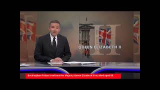 ABC News Australia Queen Elizabeth 2 Death Announcement