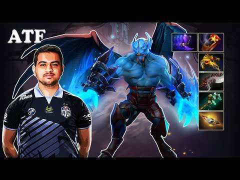 ATF - Night Stalker Offlane with Yatoro AntiMage | Dota 2 7.31b Gameplay