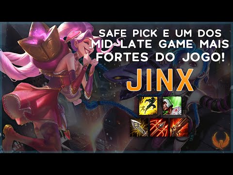 SAFE PICK E UM DOS MID-LATE GAME MAIS FORTES DO JOGO *QUADRAKILL* - JINX ADC GAMEPLAY [PT-BR]