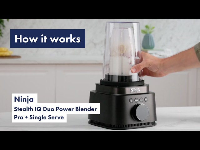 Ninja QX301 Stealth iQ Duo Power Blender Pro & Single Serve video