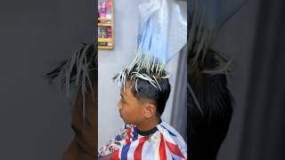 Download lagu Cara semir rambut Highlight ASH GREY #BudeekBarbershop mp3