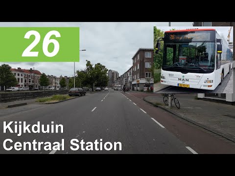 HTM lijn 26: Den Haag Kijkduin - Den Haag Centraal Station | HTM 1051 | 2023