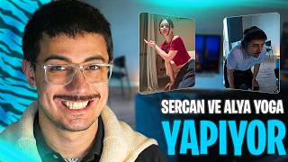 SERCAN ZURA IS DOING GYMNASTICS WITH ALYA VURAL.