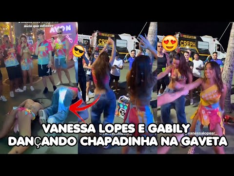VANESSA LOPES E GABILY DANÇANDO CHAPADINHA NA GAVETA NA FAROFA DA GKAY | imagens não autorais