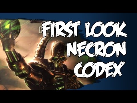 Necron Codex First Look Review & Plastic Lord