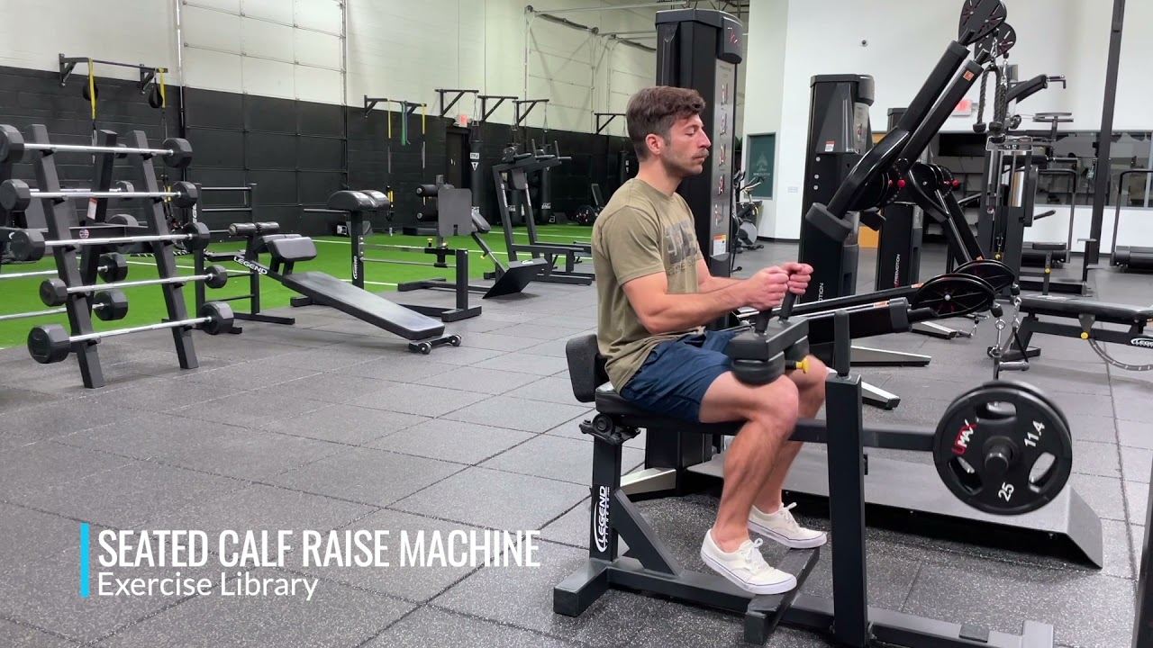 Seated Calf Raise Machine - YouTube