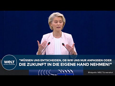 Video Thumbnail: URSULA VON DER LEYEN: "Europa steht am Scheideweg!" Schicksalsstunde im EU-Parlament!