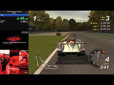 Total Immersion Racing Career PRO Season Speedrun in 32:11 (WR)