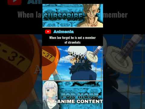 Law forget he is not a strawhat member 😂😂 #luffy #onepiece #zoro #sanji #law