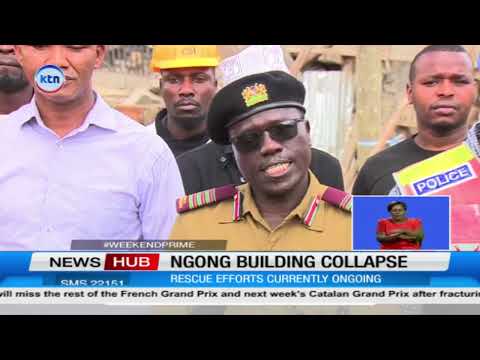 Rescue teams continue searching for survivors trapped beneath collapsed building debris in Kajiado