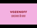 CANCIONES DE AMOR - VOZENOFF (LYRIC VIDEO)