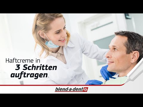 Richtiges Auftragen der Haftcreme | Blend-a-dent