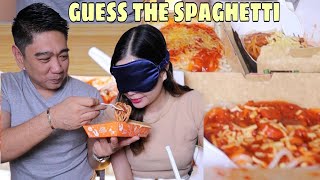 GUESS THE SPAGHETTI BLINDFOLD CHALLENGE