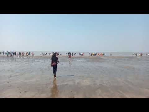 Most famous Beach in Gujrat and maharashtra state border Daman / Devaka Beach in India #beach #sea