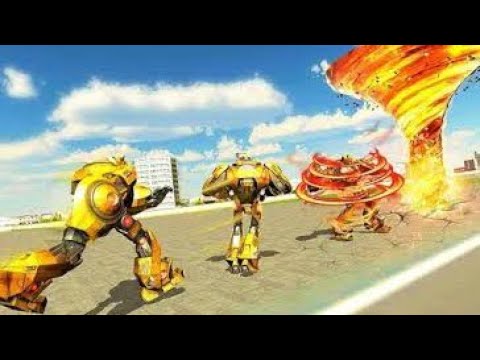 Fire Tornado Robot Car Transform Sumulator| Android/IOS Gameplay