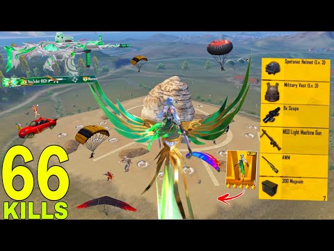 66 solo KILLS!😈 NEW MODE BEST AGGRESSIVE RUSH GAMEPLAY🔥Pubg mobile