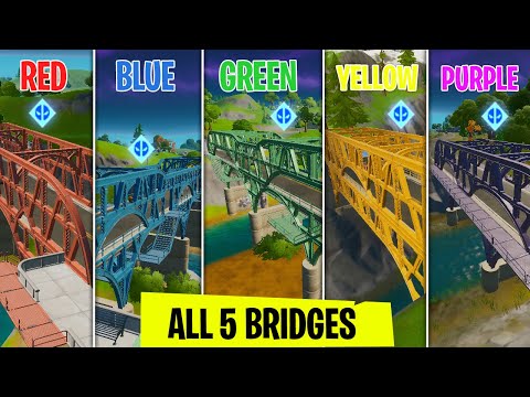 ALL (5) Steel Bridges locations in fortnite Chapter 2 Season 2! - Deadpool Challenge Guide Week 5