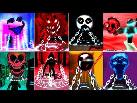 DOORS FLOOR 2 Hardcore All Monsters Vs Crucifix Uses | Doors Floor 2 New Update Leak