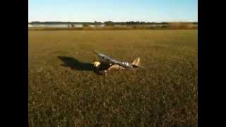 preview picture of video 'Landing Piper Cub RC'