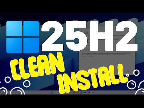Windows 11 25H2 Clean Install (the RIGHT way)