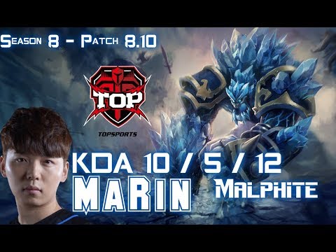 TOP MaRin MALPHITE vs IRELIA Top - Patch 8.10 KR Ranked