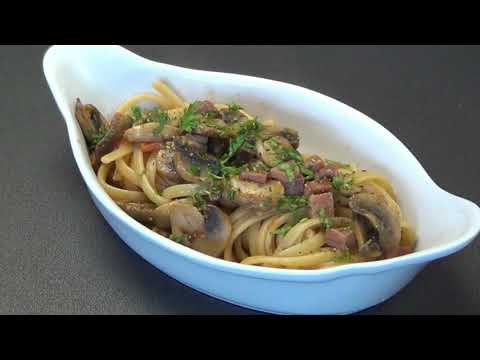 RICETTA LINGUINE GAMBETTO E FUNGHI!!