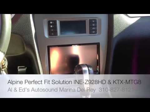 Alpine Electronics Perfect Fit Solution Ford Mustang 2010-2013 KTX-MTG8 INE-Z928HD Installed
