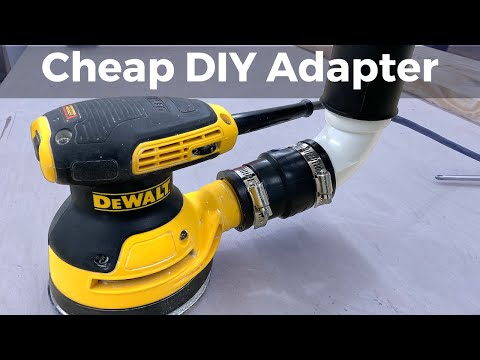 Cheap DeWalt Orbital Sander Vacuum Adapter | Easy Dust Collection!